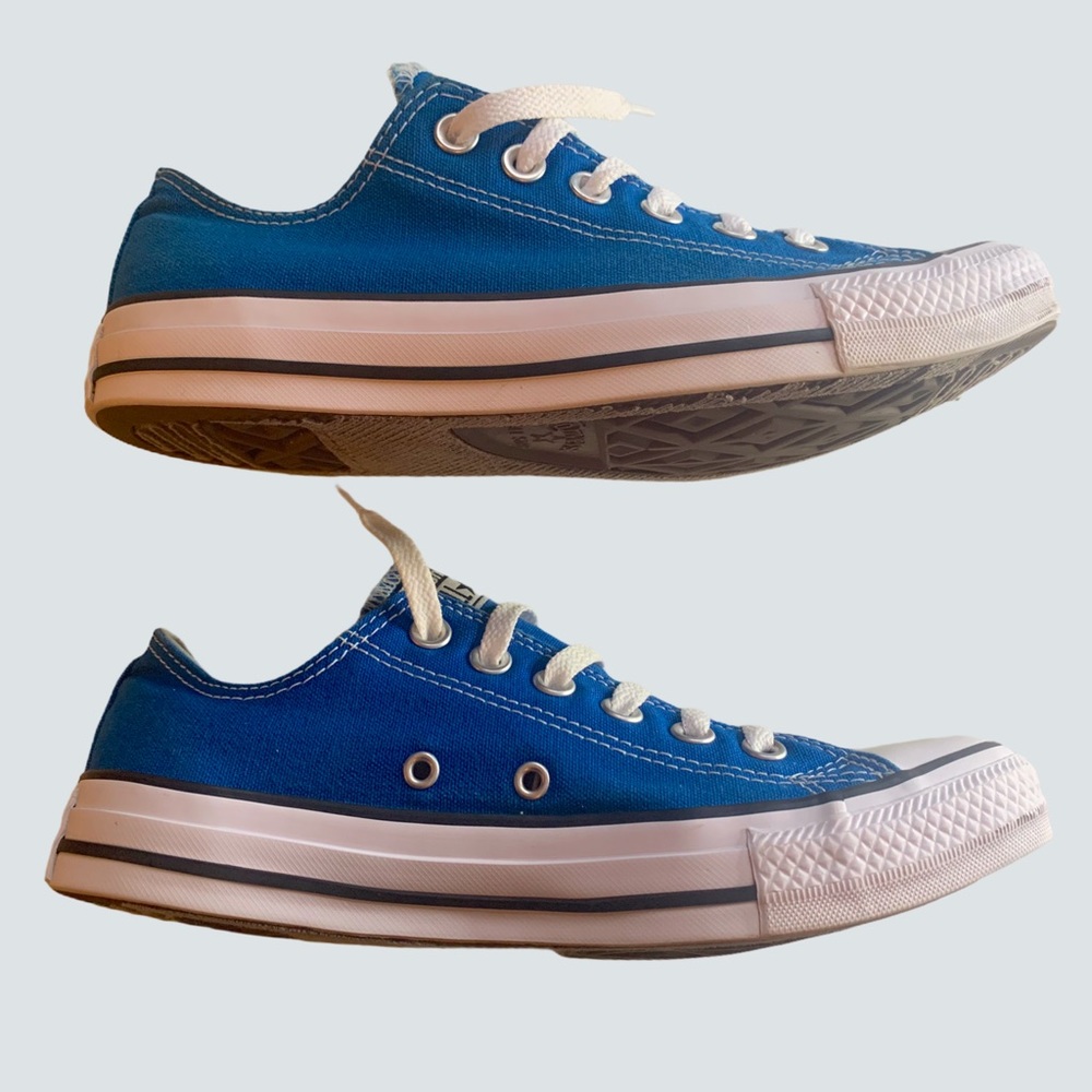 Unisex Cerulean Blue & White Converse | 5.5 + 7.5 - Picture 4 of 15
